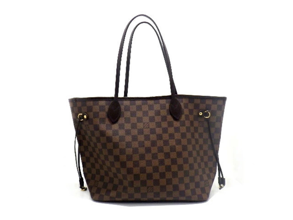 Louis Vuitton Neverfull Tote Damier Bag Brown